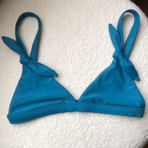 Mikoh Bali bikini top XS teal blue